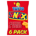 Tayto Snax Cheese & Onion Snacks 6 Pack (17 g)